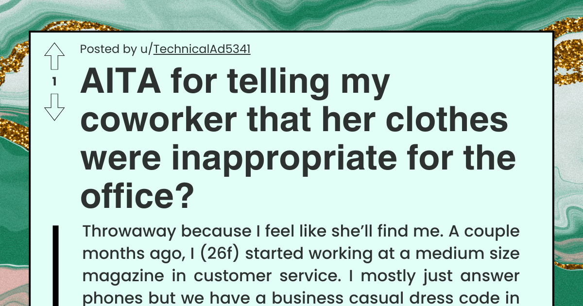 Inerpropprinit Entitled Coworker Tells Fellow Employee That Her Dress Is Inappropriate ...